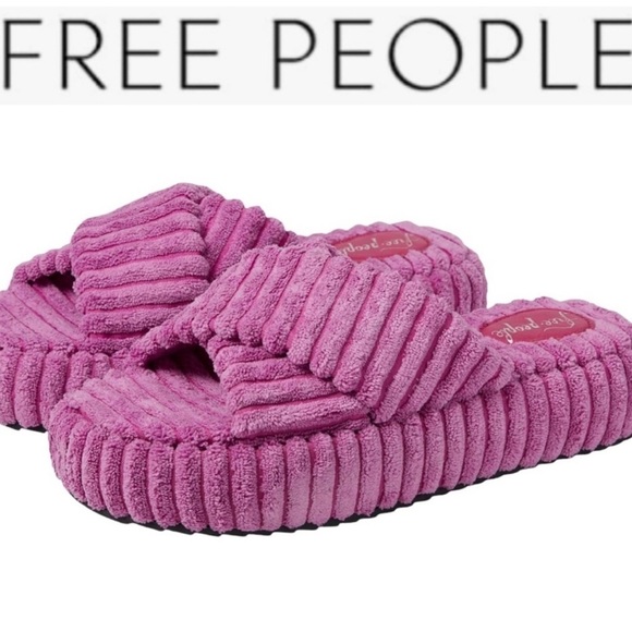 FREE PEOPLE two days in Ibiza sandals slide platform shoes US 7.5/EU 37.5 NIB - Picture 2 of 8